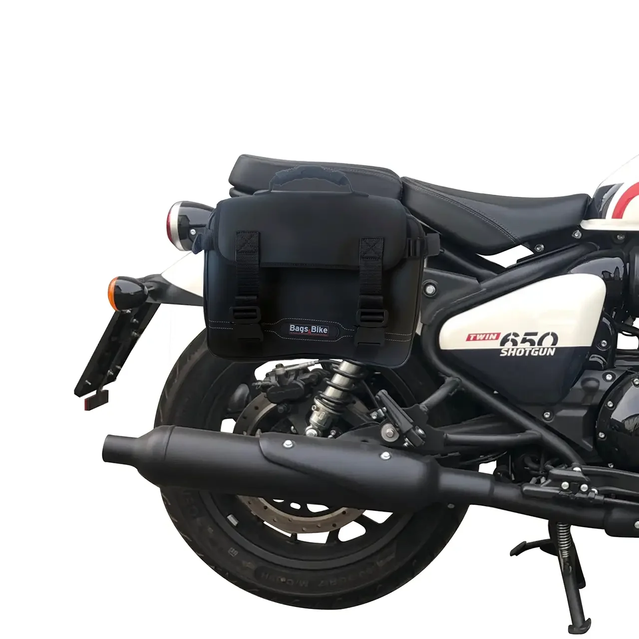 Panniers for Royal Enfield Shotgun, pair of ADVENTUR side bags