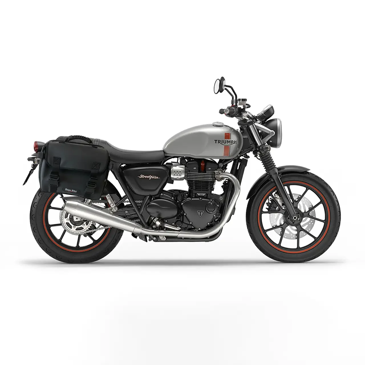 Panniers for Triumph Street Twin 900, pair of ADVENTUR TRIUMPH STREET TWIN 900 side bags - Image 2