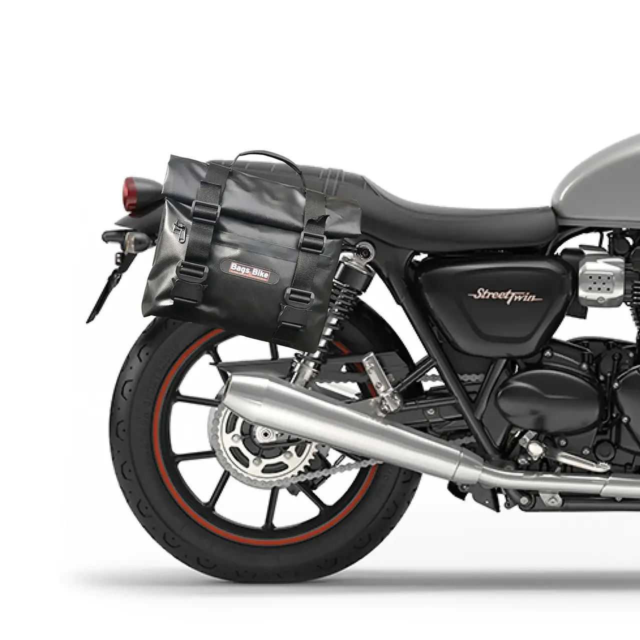 Panniers for Triumph Street Twin 900, pair of AMIATA TRIUMPH STREET TWIN900 side bags - Image 3