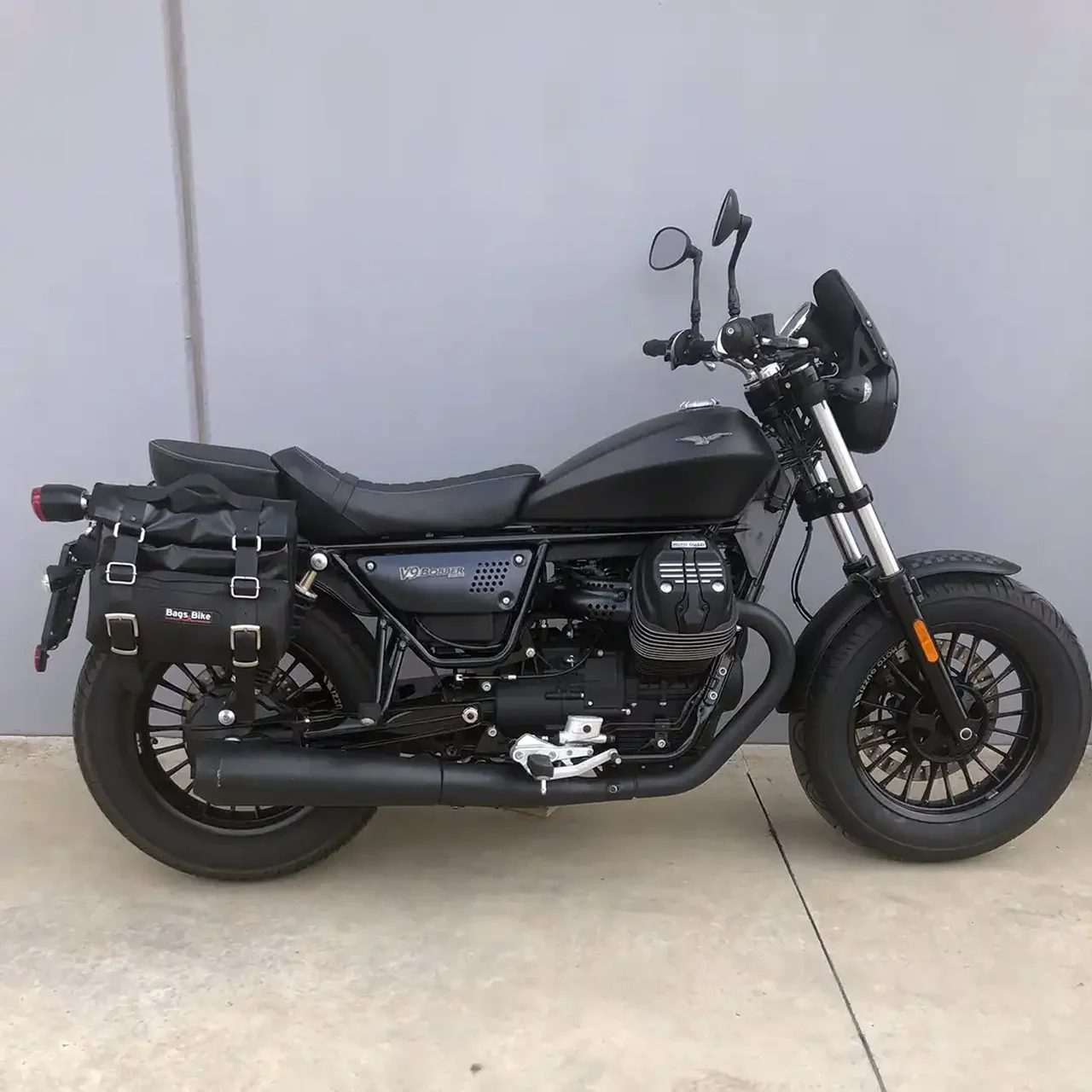 Borse laterali per Moto Guzzi Bobber, coppia di borse CAMION in Cuoio