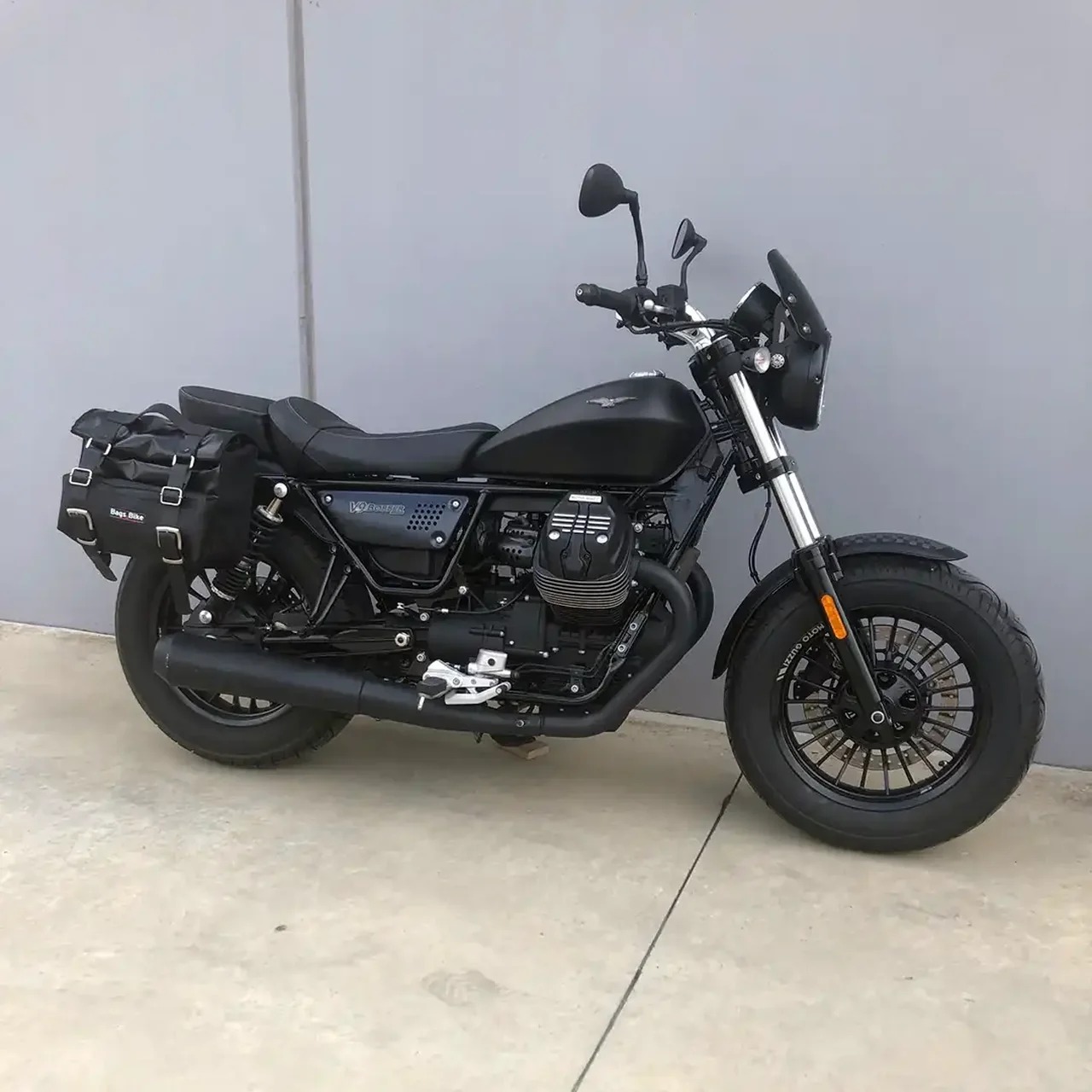 Borse laterali per Moto Guzzi Bobber, coppia di borse CAMION in Cuoio - immagine 3