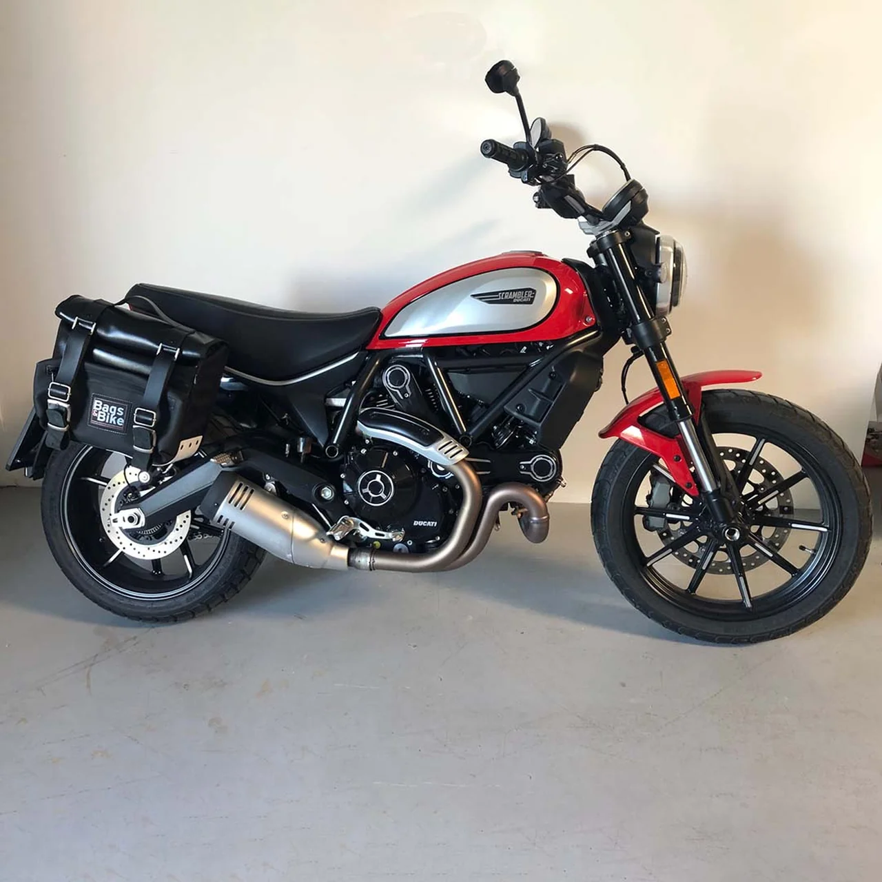 Borse laterali per Ducati Scrambler 2019/2022, coppia di borse CAMION in Cuoio - immagine 3
