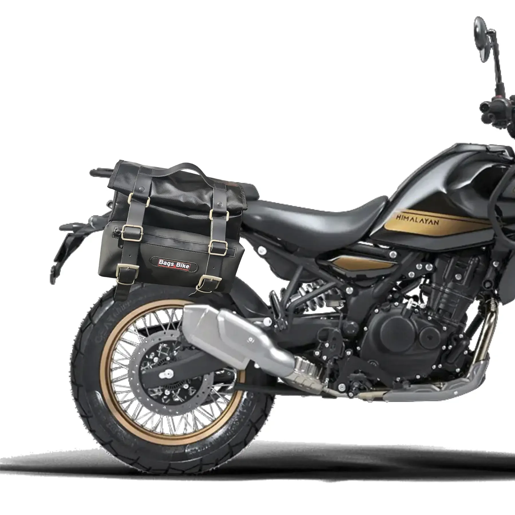 Borse laterali per Royal Enfield Himalayan 450, coppia di borse CAMION in Cuoio