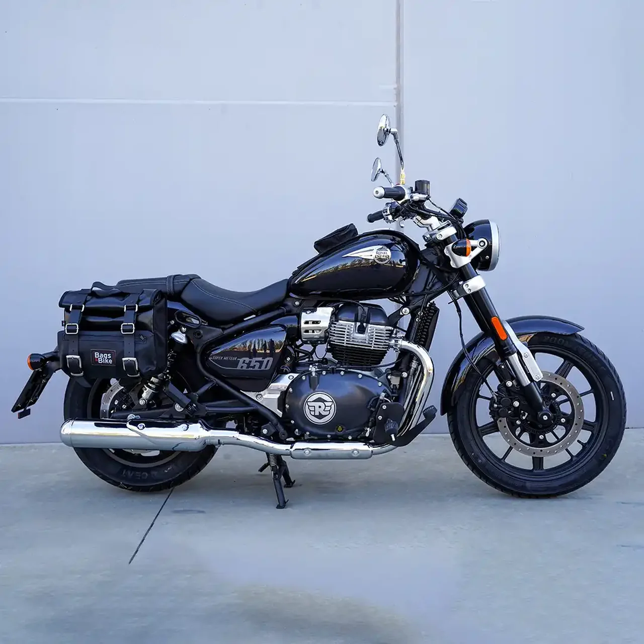 Borse laterali per Royal Enfield Super Meteor 650, coppia di borse CAMION in Cuoio