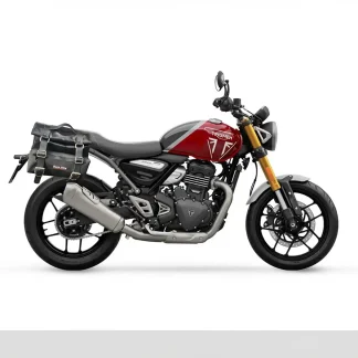 Borse laterali per Triumph Speed - Scrambler 400, coppia di borse CAMION in Cuoio