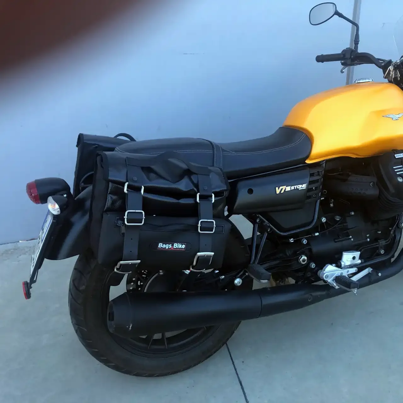 Borse laterali per Moto Guzzi V7 III, coppia di borse CAMION in Cuoio