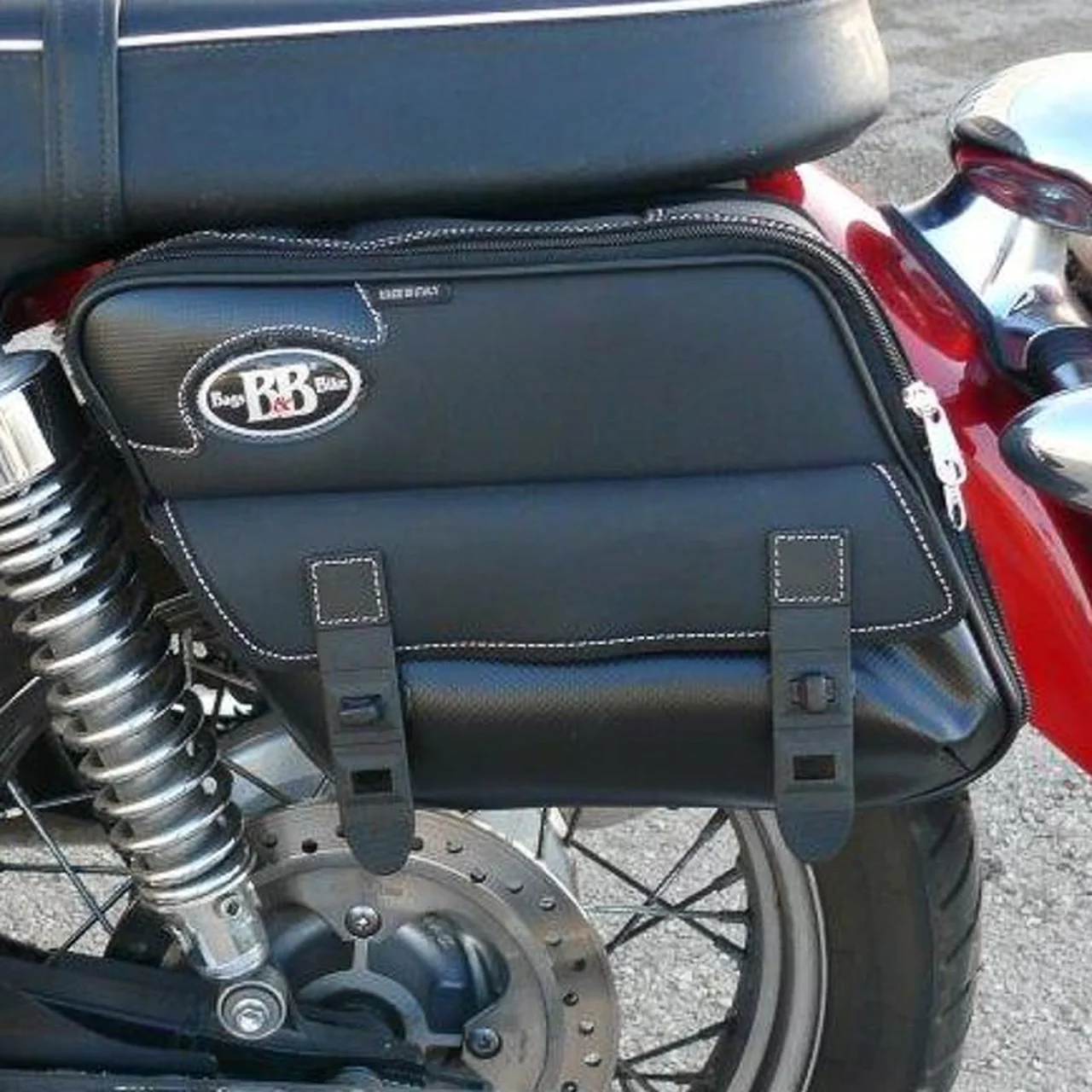 Panniers for Triumph Bonneville, pair of PERFECT side bags - Image 5