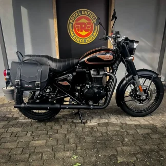 Borse laterali per Royal Enfield Bullet 350, coppia di borse CLASSIC in Nera