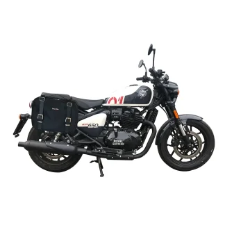 Panniers for Royal Enfield Shotgun, pair of CONTAINER side bags