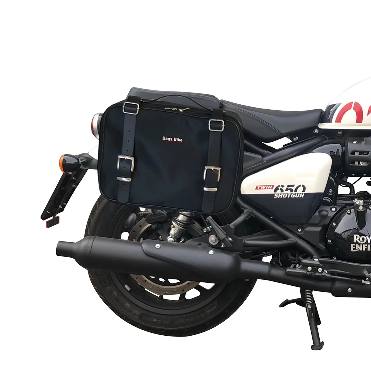 Panniers for Royal Enfield Shotgun, pair of CONTAINER side bags - Image 2