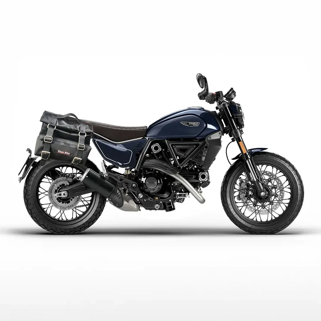 Borse laterali per Ducati Scrambler 800 2024, coppia di borse CAMION in Cuoio