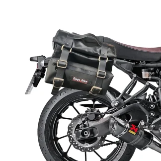 Panniers for Yamaha XSR 700, pair of CAMION in Leather side bags