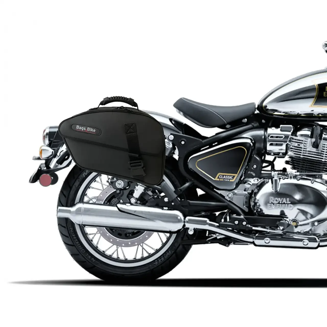 Panniers for Royal Enfield Classic 650, pair of CENTAURO side bags