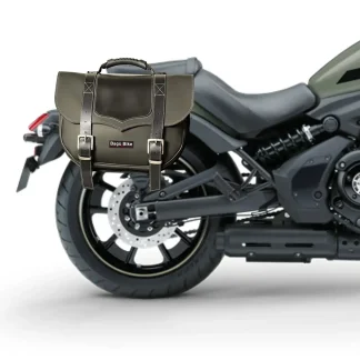 Panniers for Kawasaki Vulcan 650, pair of CLASSIC in Black side bags