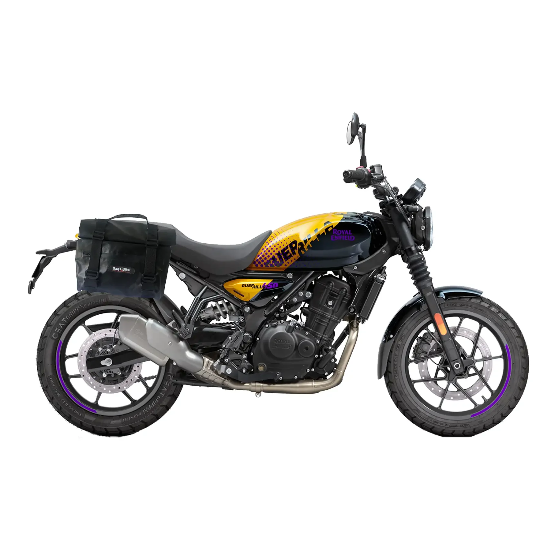 Panniers for Royal Enfield Guerrilla, pair of DOLOMITI side bags - Image 2