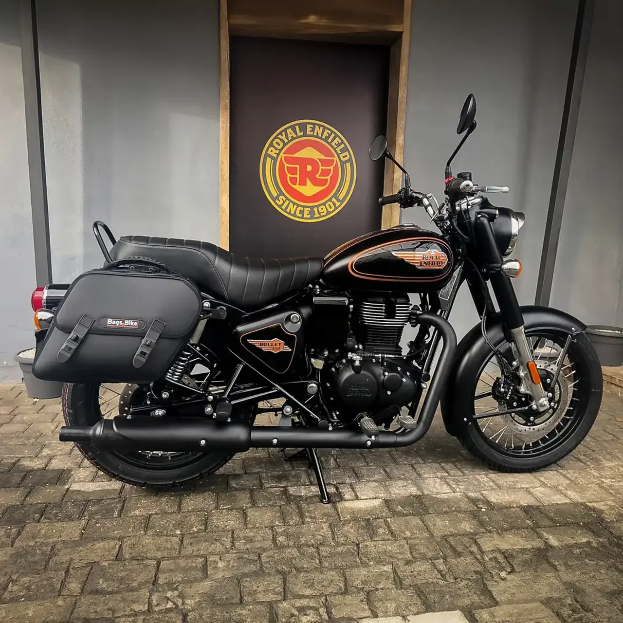 Borse laterali per Royal Enfield Bullet 350, coppia di borse EXCLUSIVE - immagine 3