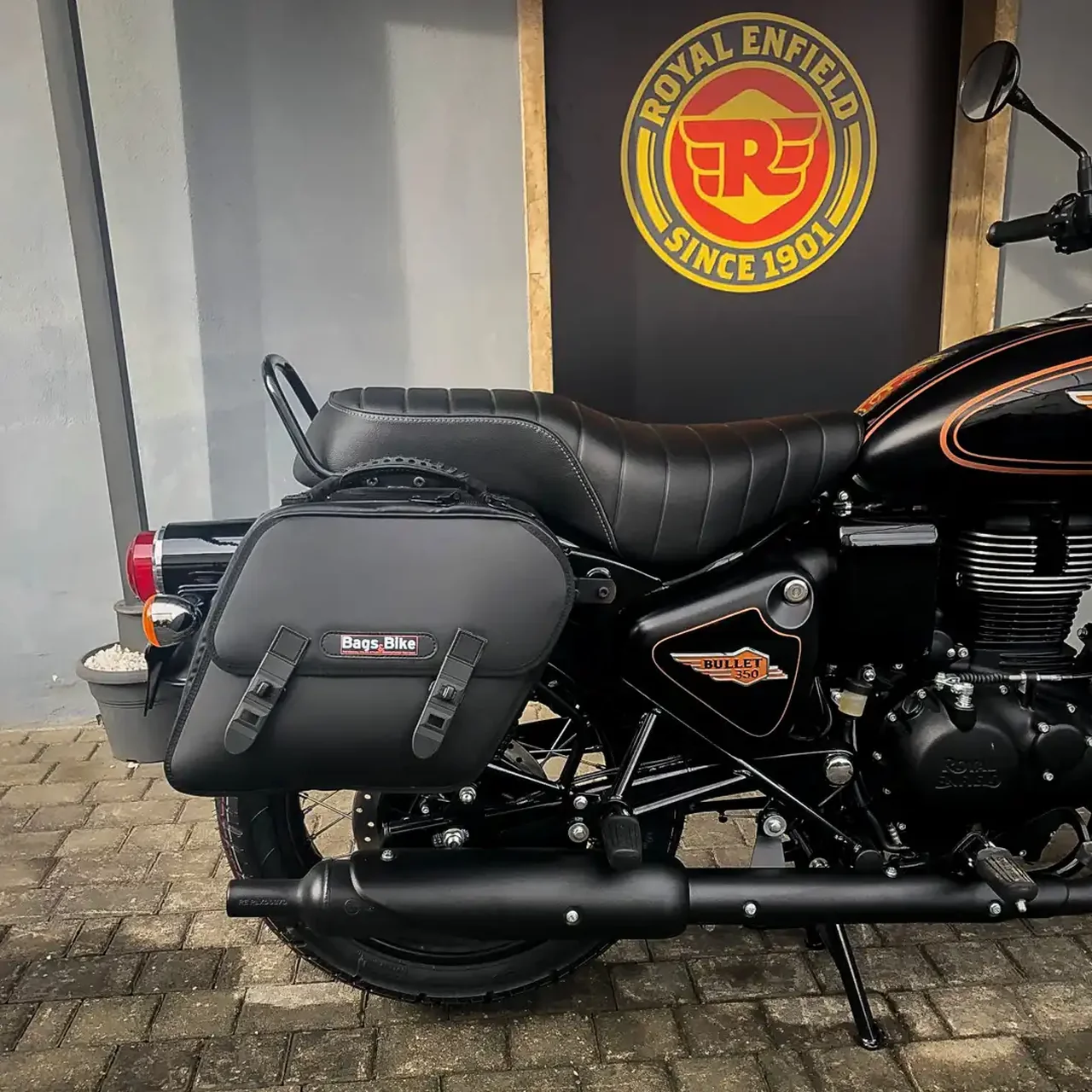 Borse laterali per Royal Enfield Bullet 350, coppia di borse EXCLUSIVE - immagine 4