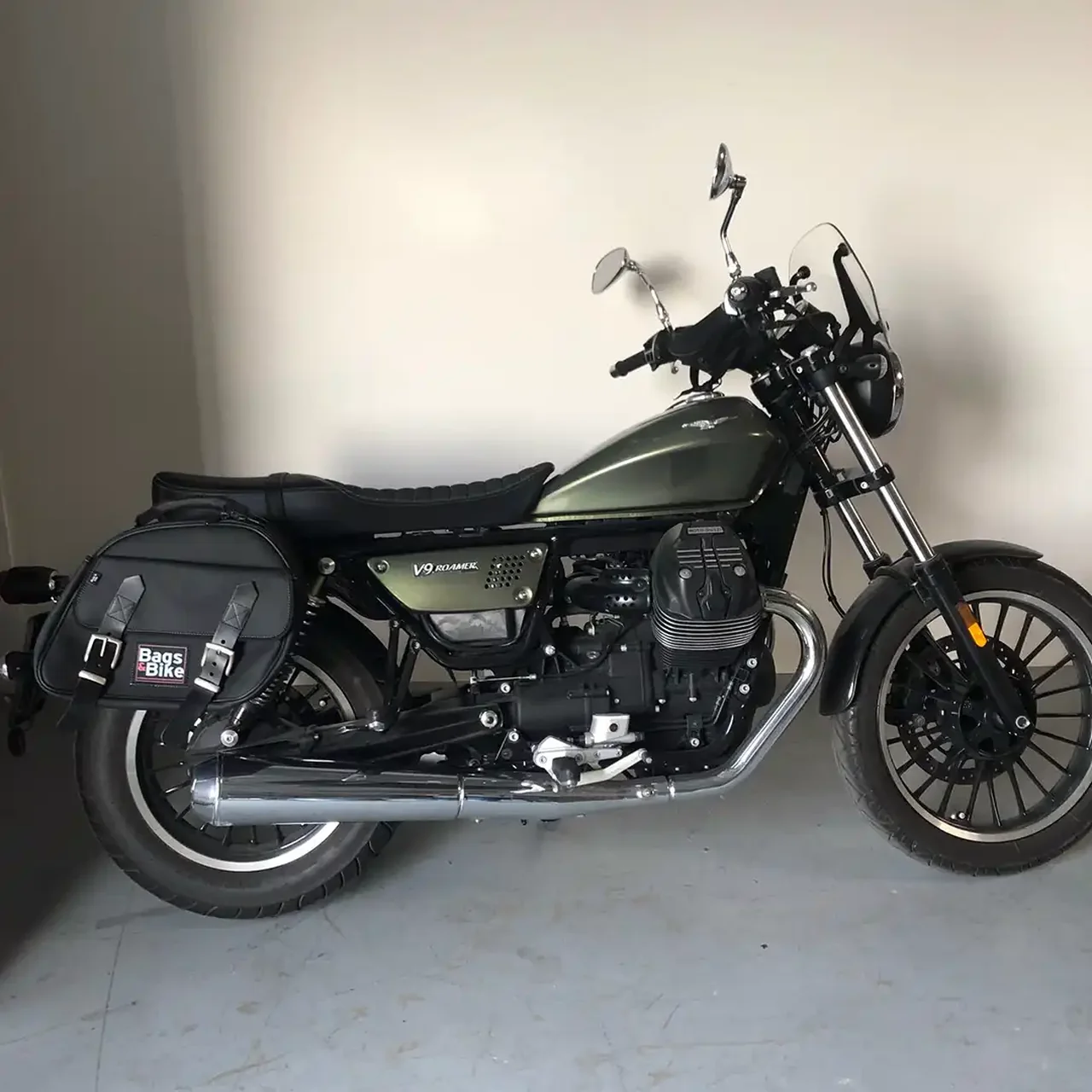 Borse laterali per Moto Guzzi Roamer, coppia di borse EXPLORER in Nera