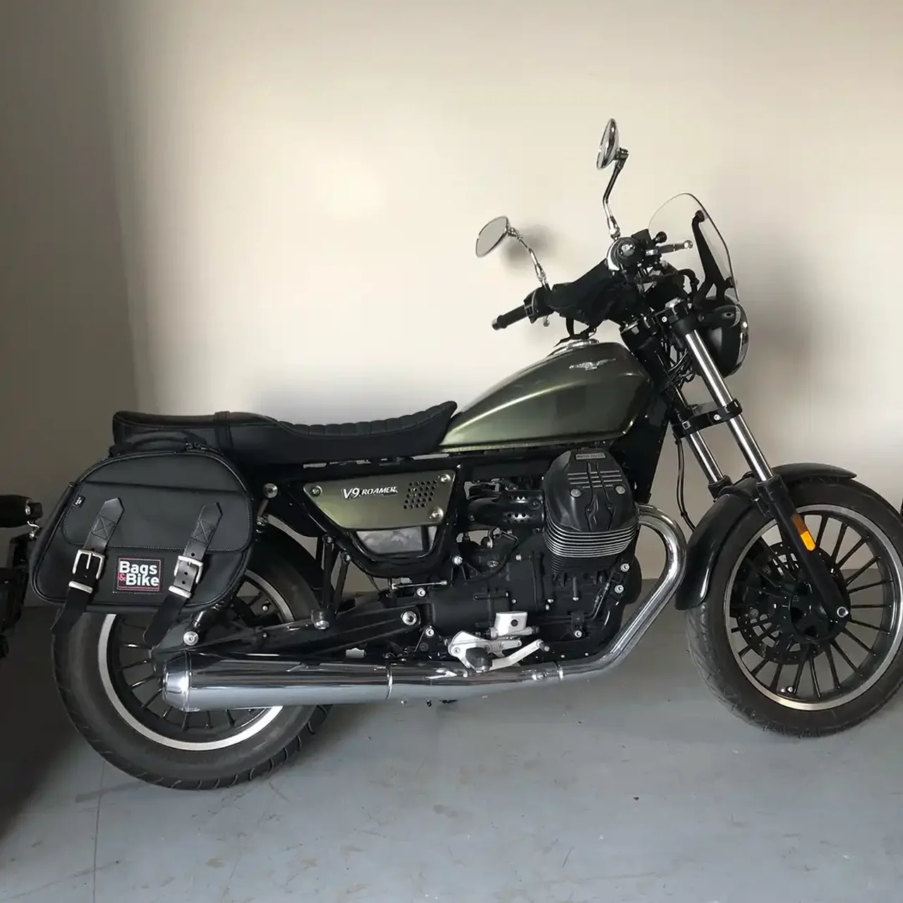 Borse laterali per Moto Guzzi Roamer, coppia di borse EXPLORER in Nera - immagine 4