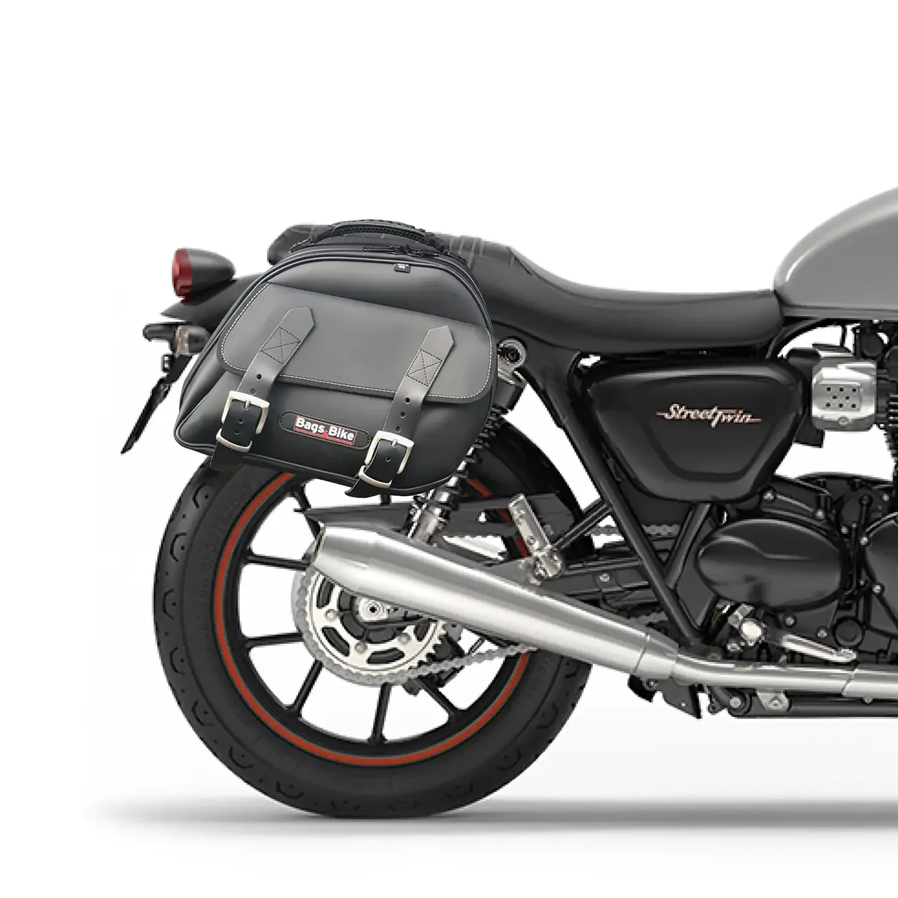 Panniers for Triumph Street Twin 900, pair of EXPLORER in Black side bags