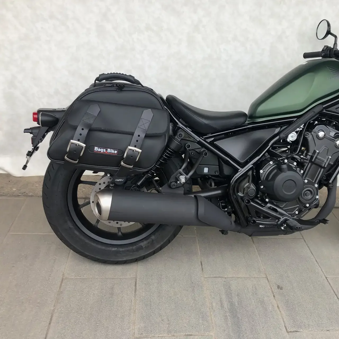 Panniers for Honda Rebel 500, pair of EXPLORER in Black side bags
