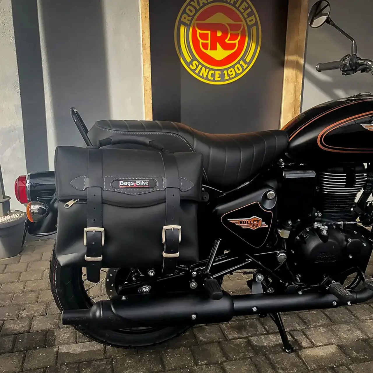 Borse laterali per Royal Enfield Bullet 350, coppia di borse MATRIX