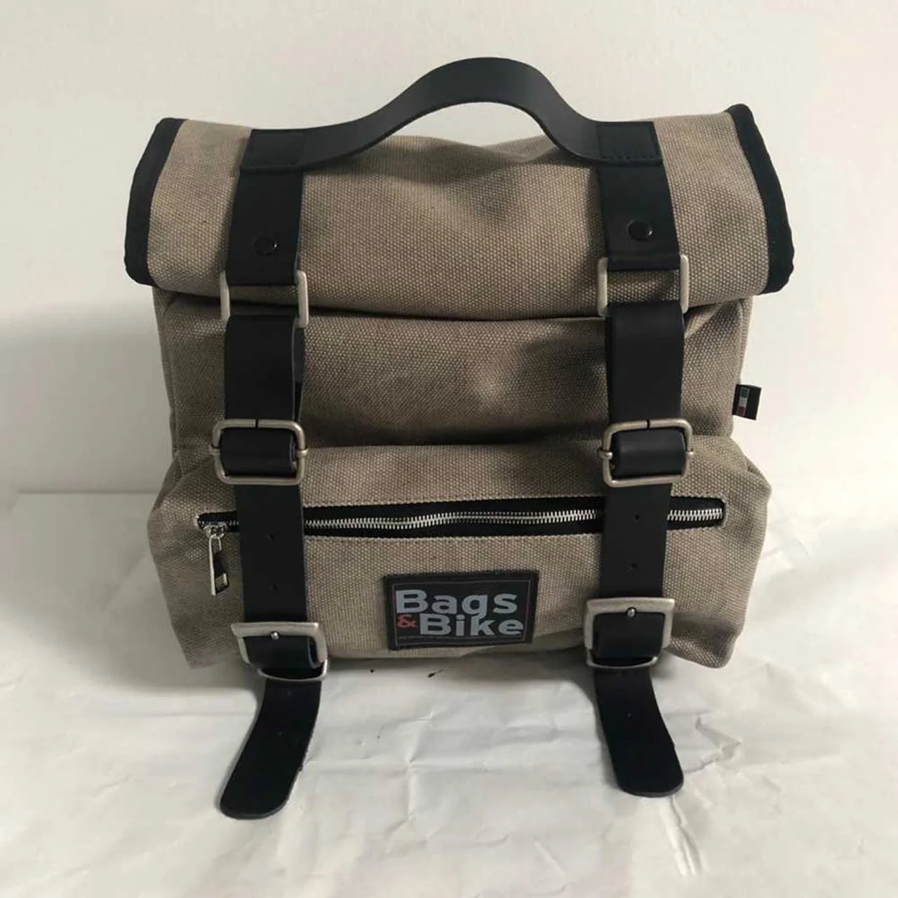 Borsa laterale per Benelli Leoncino 800 Trail, borsa singola SAHARA in Grigio - immagine 2
