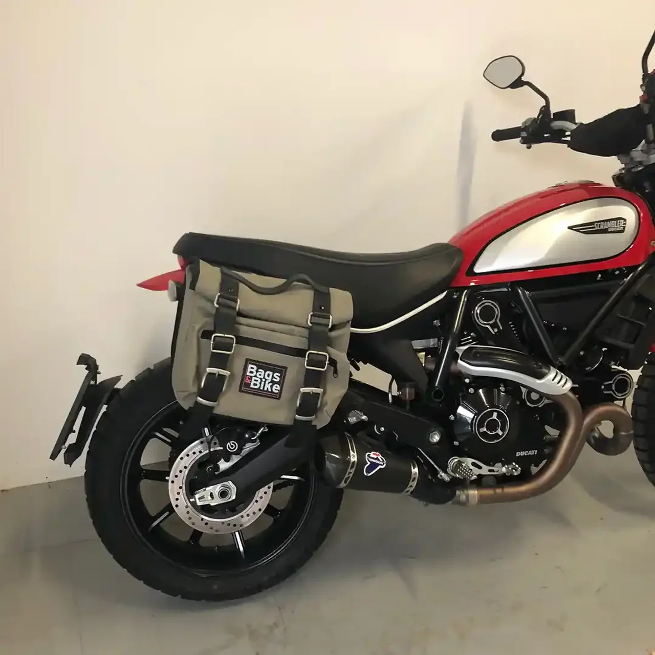 Borse laterali per Ducati Scrambler 2019/2022, coppia di borse SAHARA in Grigio