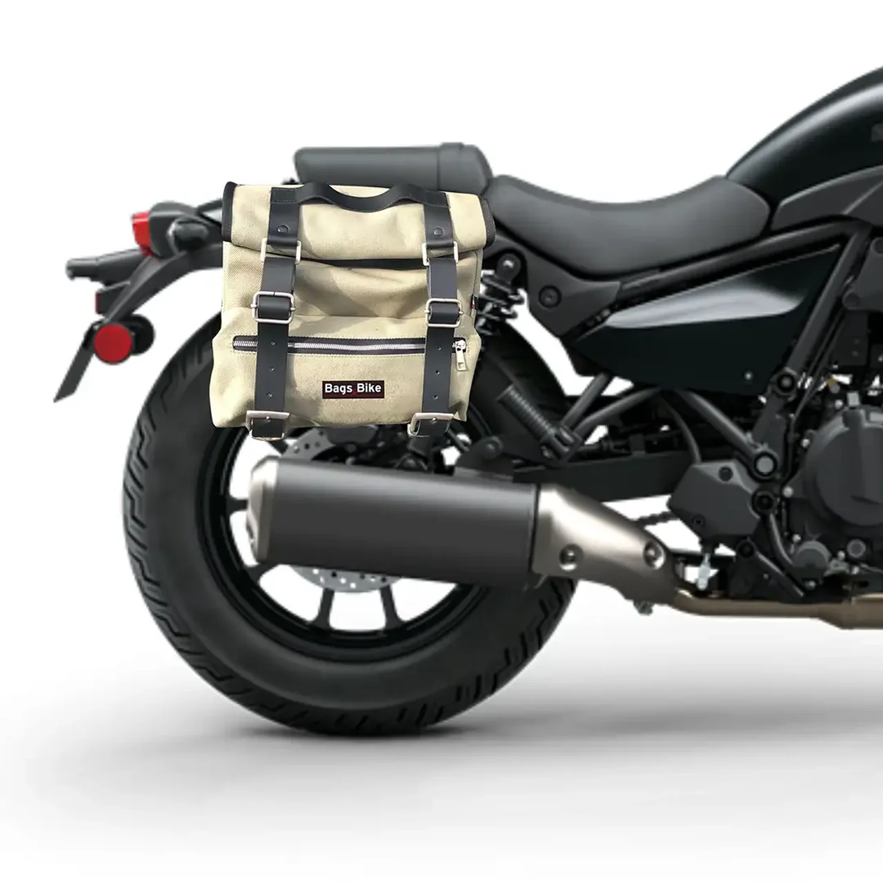 Panniers for Kawasaki Eliminator, pair of SAHARA in Gray side bags