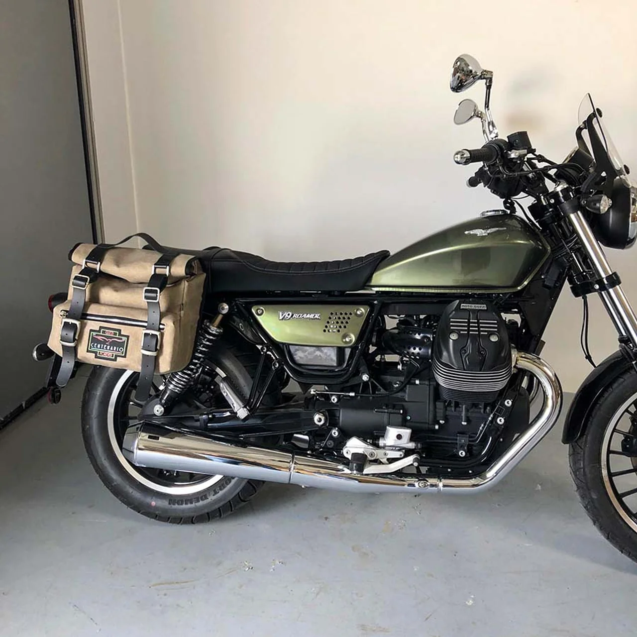 Borse laterali per Moto Guzzi Roamer, coppia di borse SAHARA in Grigio - immagine 2