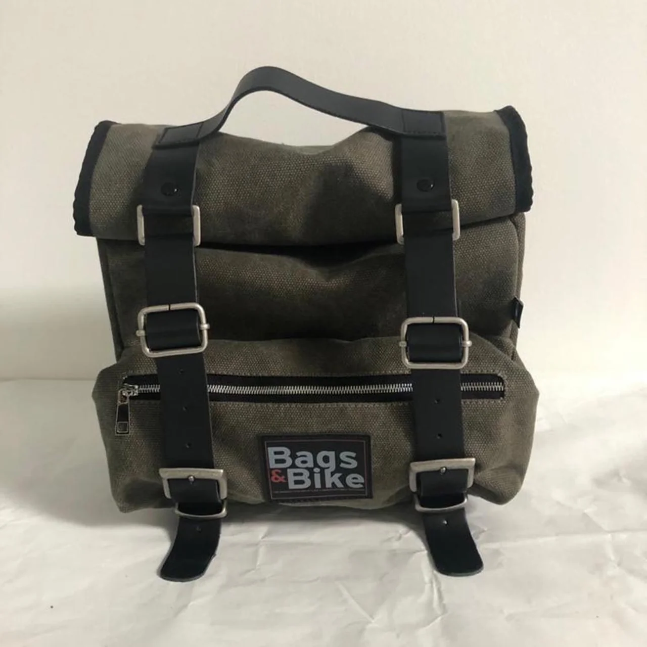 Borse laterali per Benelli Leoncino 800, coppia di borse SAHARA in Verde - immagine 3