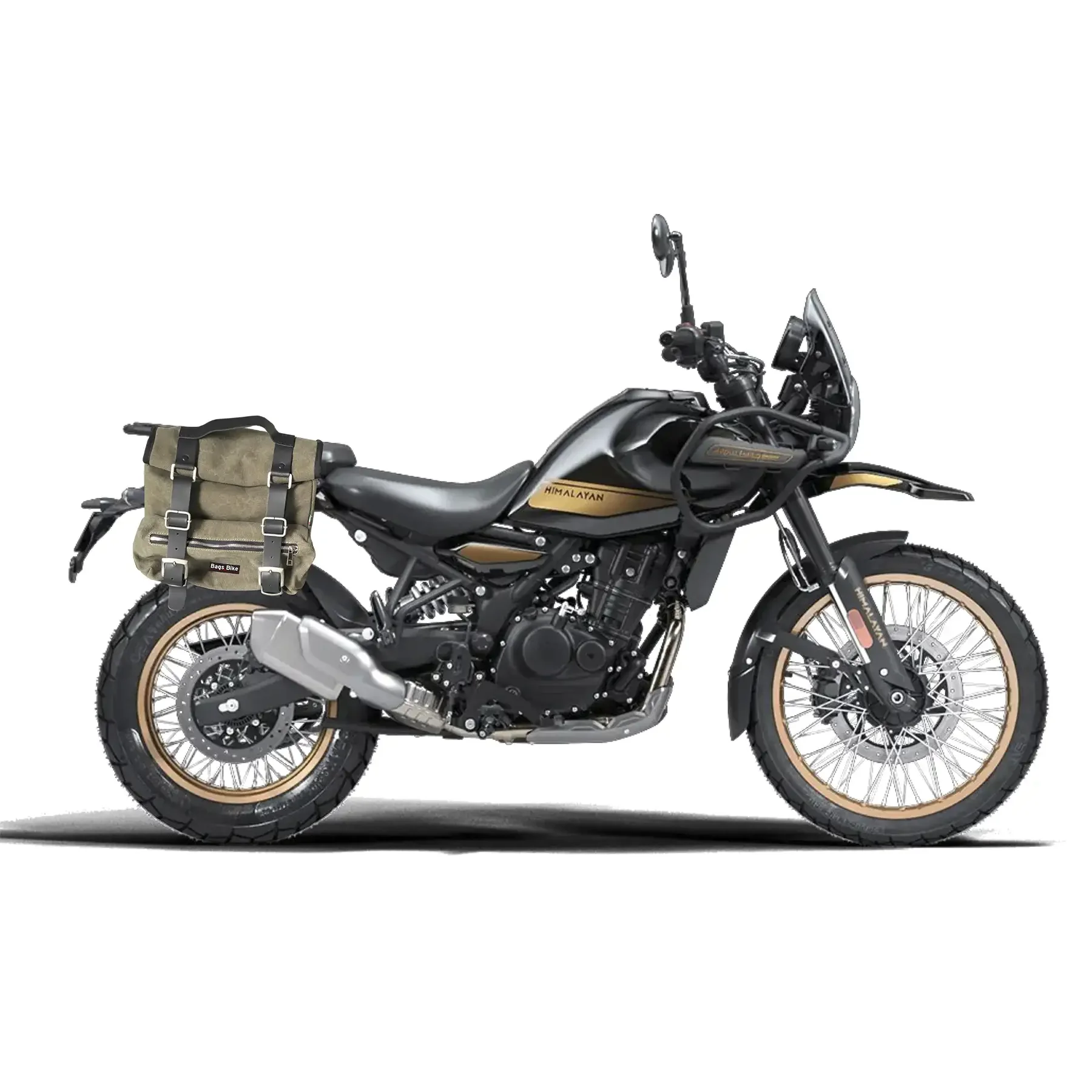 Panniers for Royal Enfield Himalayan 450, pair of SAHARA in Green side bags - Image 2