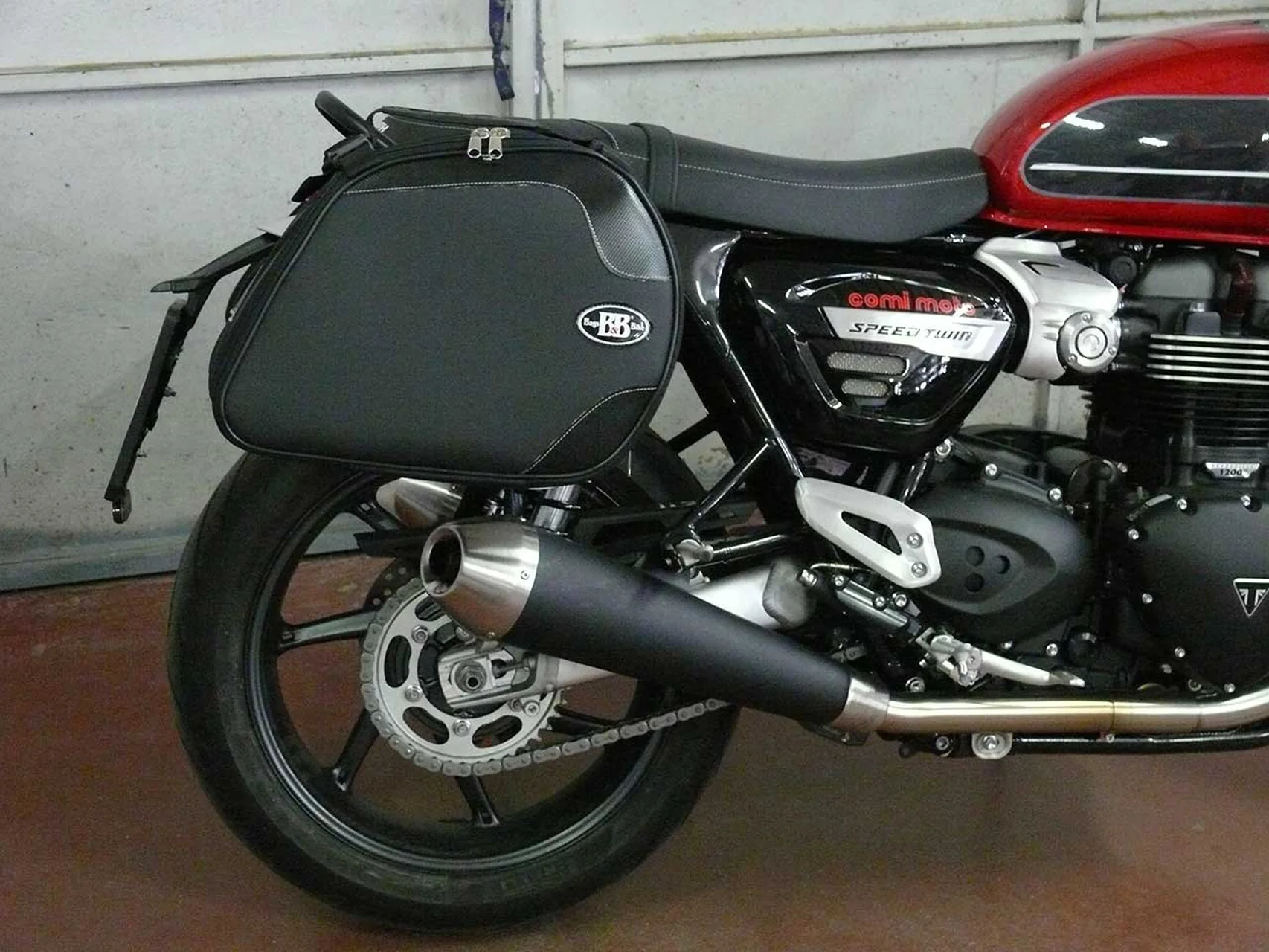 Panniers for Triumph Speed Twin, pair of SCRAMBLER side bags