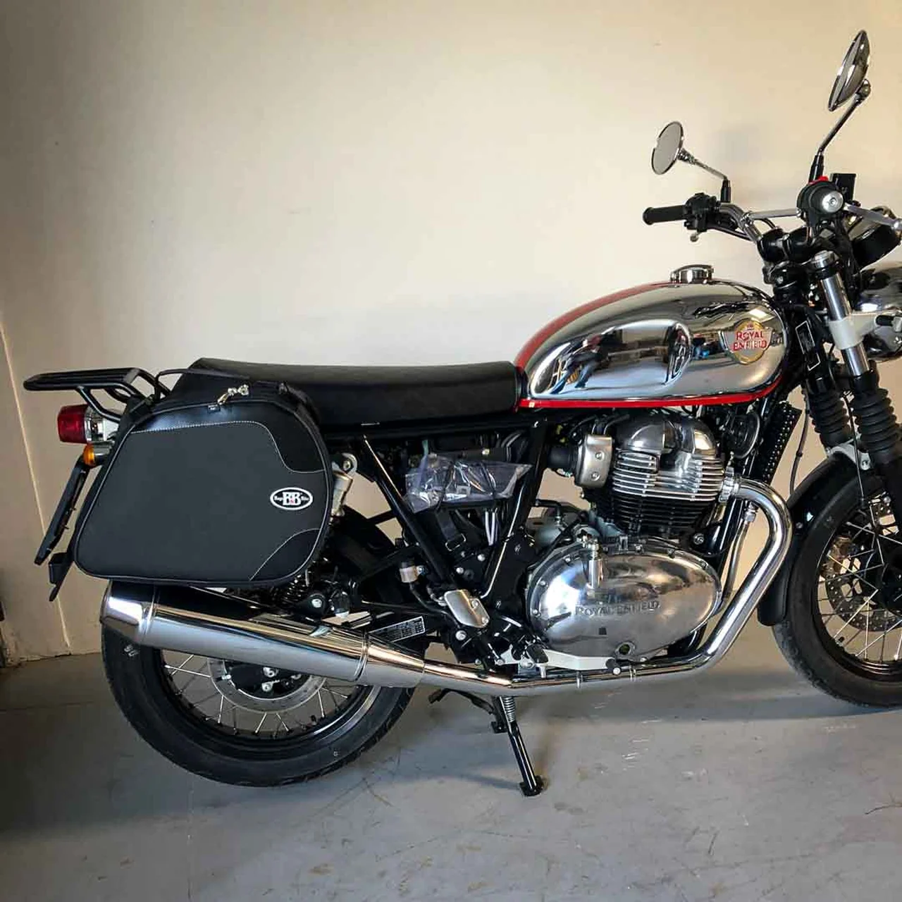 Panniers for Royal Enfield Interceptor Continental, pair of SCRAMBLER side bags - Image 2