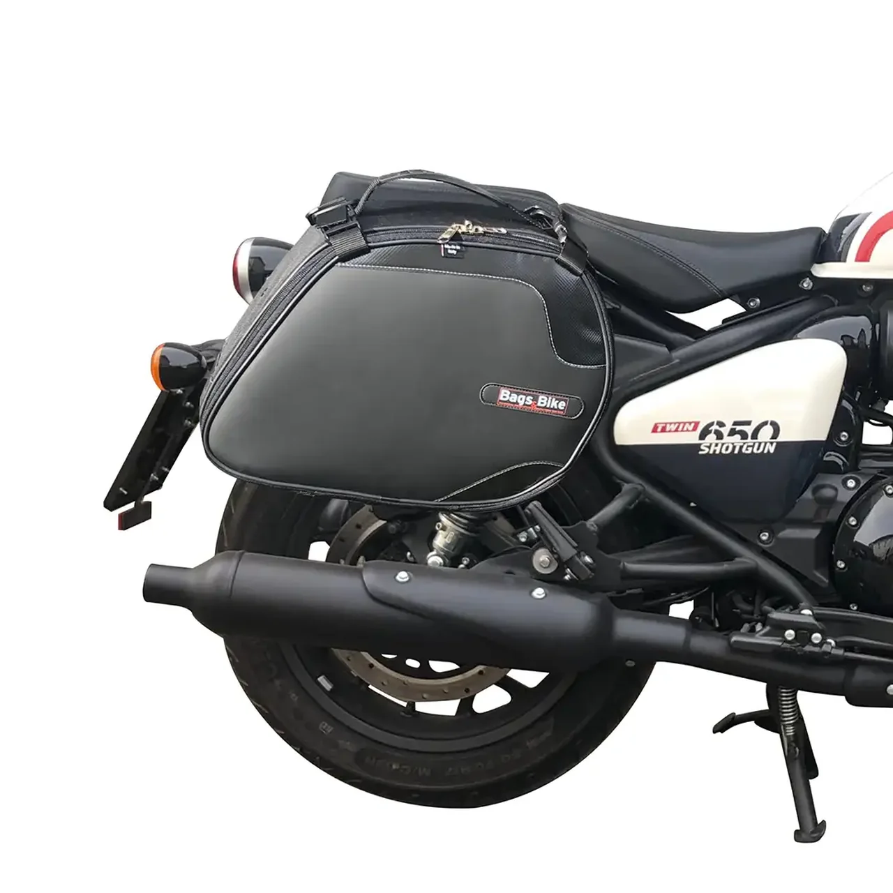 Panniers for Royal Enfield Shotgun, pair of SCRAMBLER side bags - Image 2