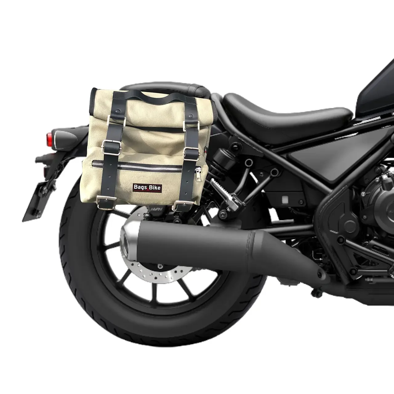 Panniers for Honda Rebel 500, pair of SAHARA in Gray side bags