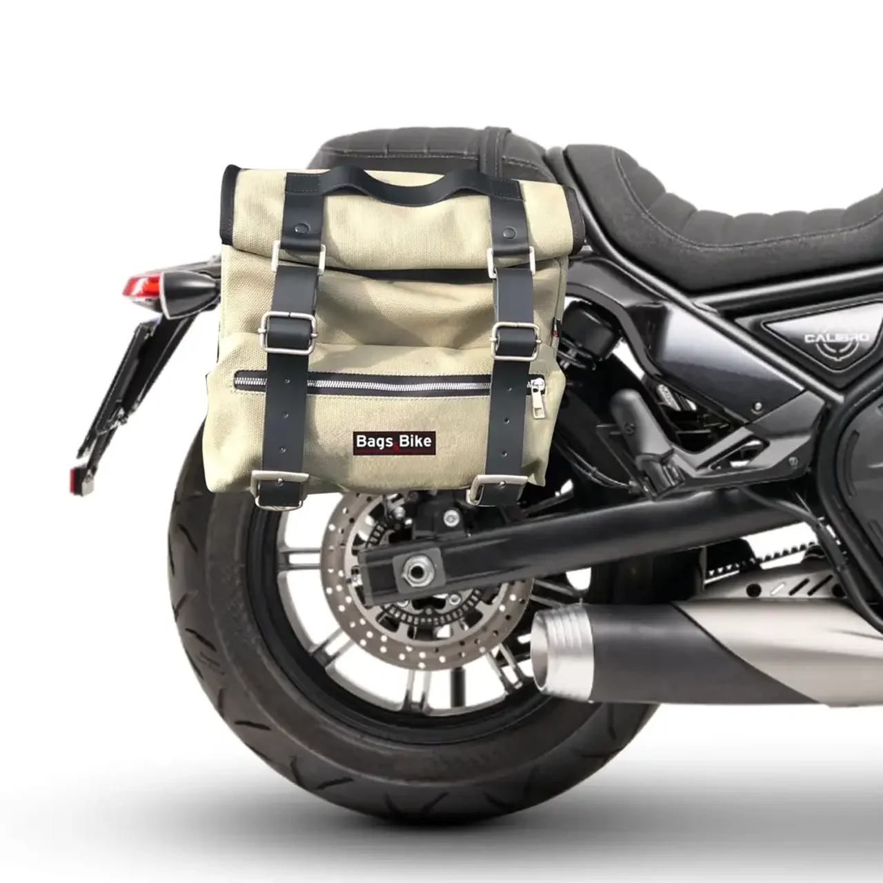 Panniers for Calibro Moto Morini, pair of SAHARA in Gray side bags