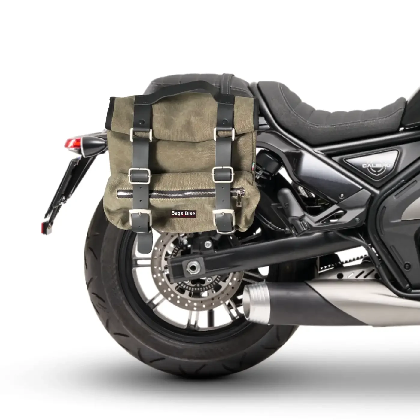 Borse laterali per Calibro Moto Morini, coppia di borse SAHARA in Verde