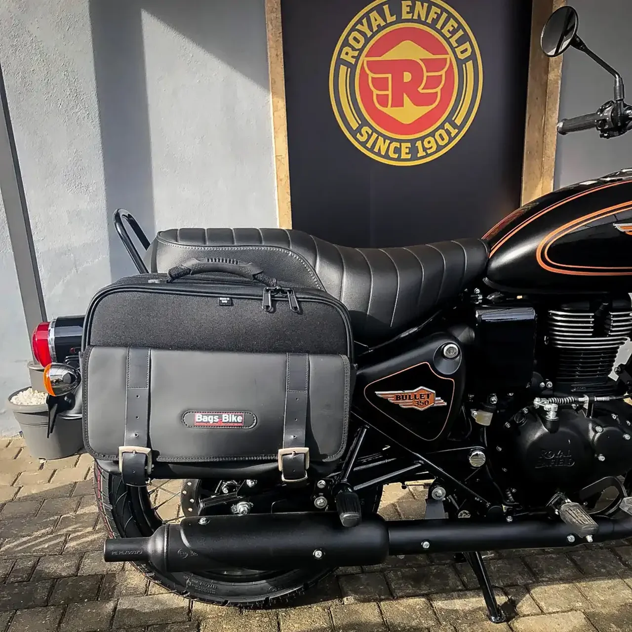Borse laterali per Royal Enfield Bullet 350, coppia di borse TRAVEL