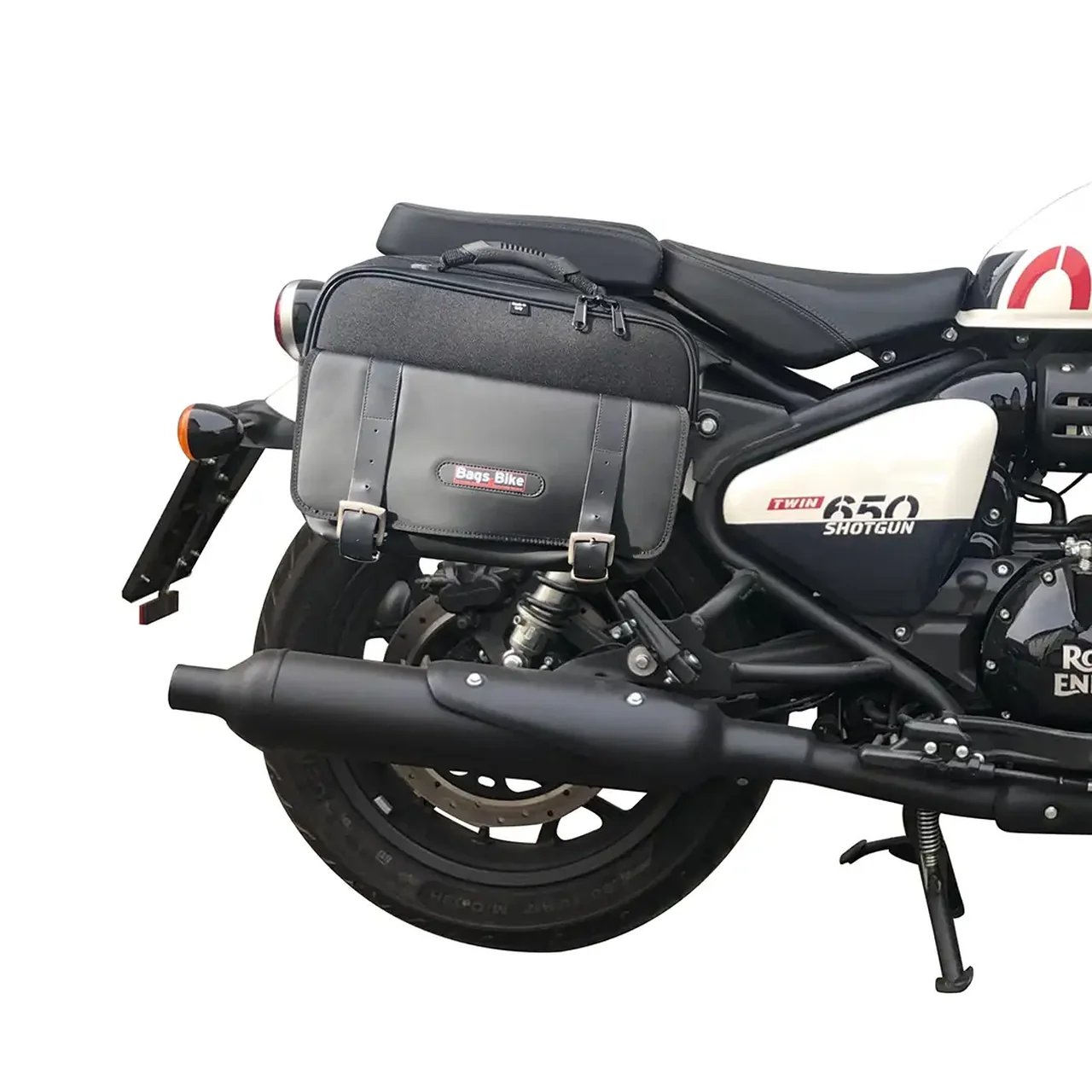 Panniers for Royal Enfield Shotgun, pair of TRAVEL side bags - Image 2