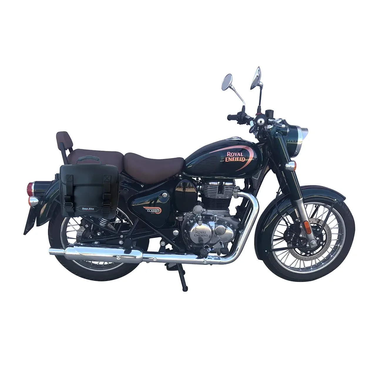 Panniers for Royal Enfield Classic 350, pair of TREKKER side bags - Image 2