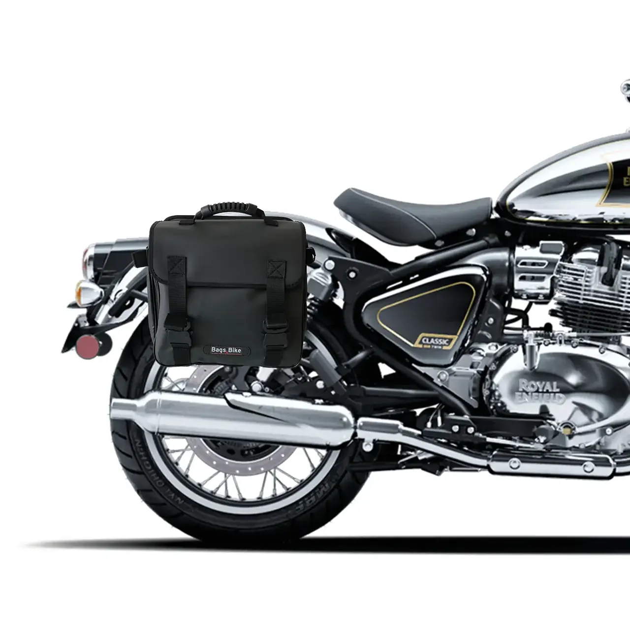 Panniers for Royal Enfield Classic 650, pair of TREKKER side bags